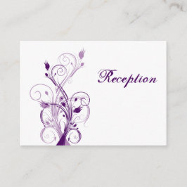 Tarjeta De Alojamiento De Recepción Purple Lilac W