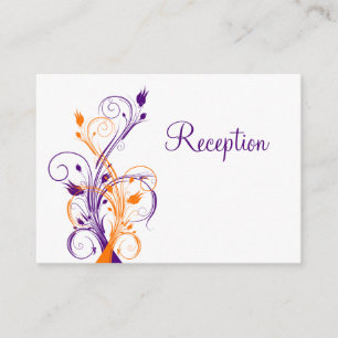 Tarjeta De Alojamiento De Recepción Purple Orang W