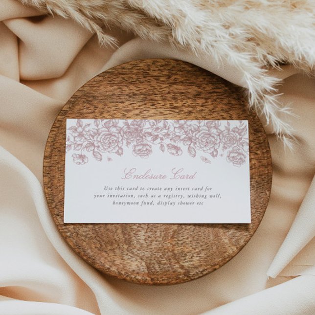 Tarjeta De Alojamiento De Toile Rosa Personalizado (Subido por el creador)