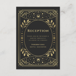 Tarjeta De Alojamiento Elegante Para Recepción En