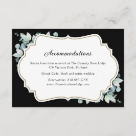 Tarjeta de alojamiento Eucalyptus Hotel para la ve