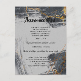 Tarjeta de alojamiento geométrica con brillo de má