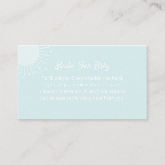 Tarjeta De Alojamiento Para Baby Sun (Anverso)