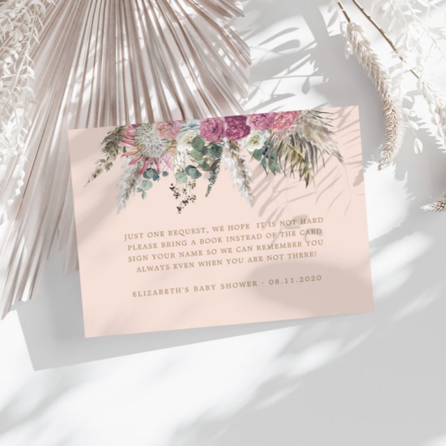 Tarjeta de alojamiento para bebés con flores de Bo (Subido por el creador)