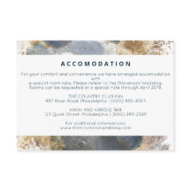 tarjeta de alojamiento para bodas