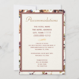 Tarjeta de alojamiento para Bodas Rosa de vino