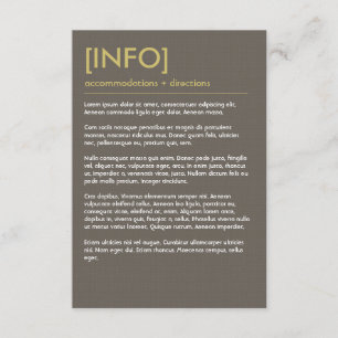 Tarjeta De Alojamiento Retro Mod Perfecto Para Sil