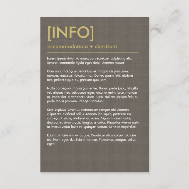 Tarjeta De Alojamiento Retro Mod Perfecto Para Sil (Anverso)