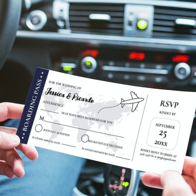 Tarjeta de alojamiento RSVP para la boda con tarje (Subido por el creador)