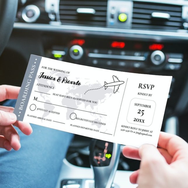 Tarjeta de alojamiento RSVP para la boda con tarje (Subido por el creador)