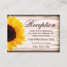 Tarjeta De Alojamiento Rústico De La Recepción De