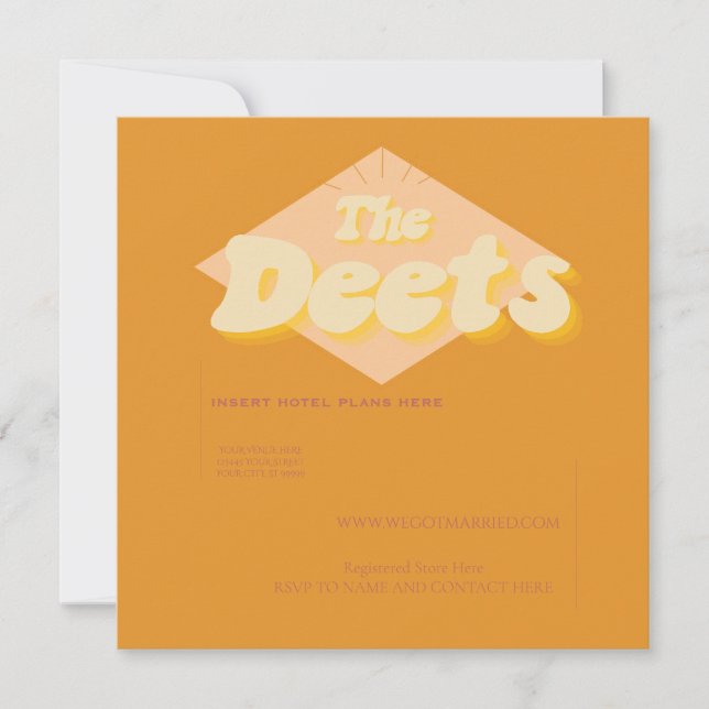 Tarjeta de alojamiento Terracotta Naranja (Anverso)