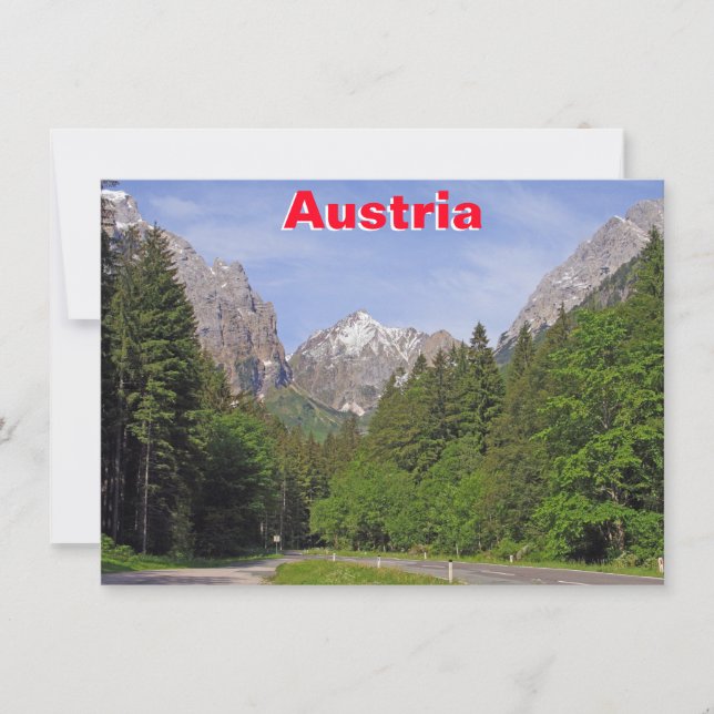 Tarjeta de Alpes austriaca (Anverso)