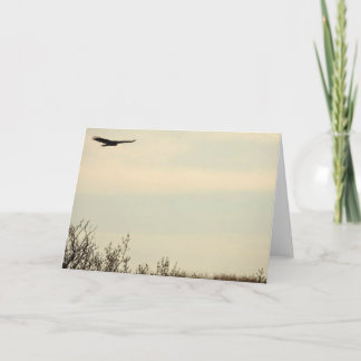 Tarjeta de alta nota de Hawk Flying