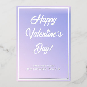 Tarjeta de aluminio de San Valentín de negocios de