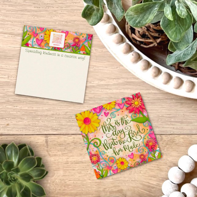 Tarjeta de amabilidad de cita religiosa floral de  (Subido por el creador)