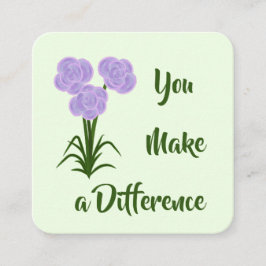 Tarjeta de amabilidad: Tarjetas "You Make a Differ