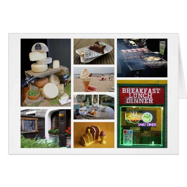 Tarjeta de amante de la comida (Anverso (Horizontal))