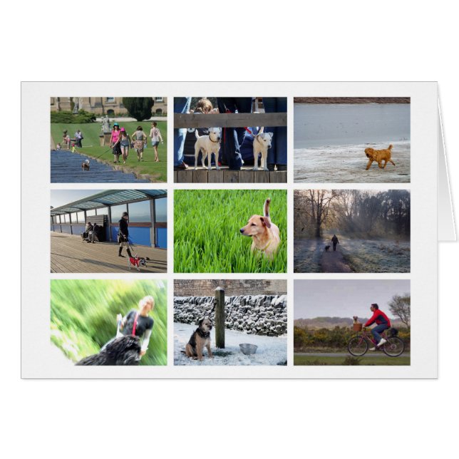 Tarjeta de amante de los perros (Anverso (Horizontal))