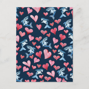 Tarjeta de amante de los tiburones