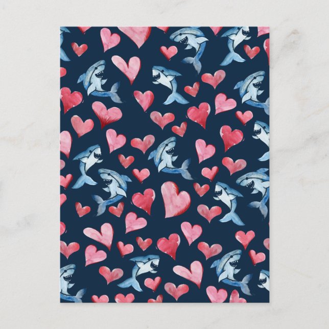 Tarjeta de amante de los tiburones (Anverso)