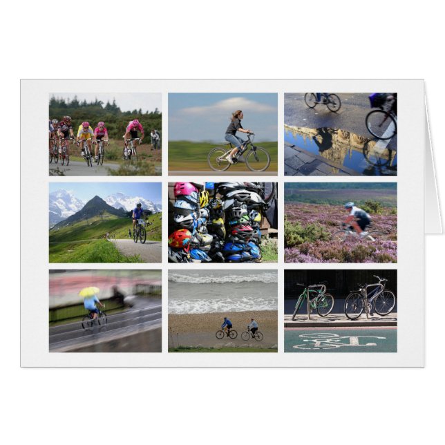 Tarjeta de amante del ciclismo (Anverso (Horizontal))