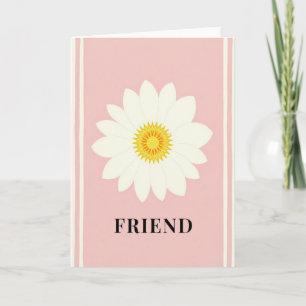 Tarjeta de Amiga Floral Dulce