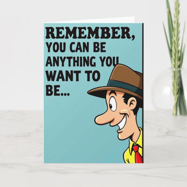 Tarjeta de amigo animado edificante (Anverso)