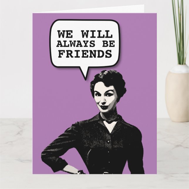 TARJETA DE AMIGO CHICA DEL CUMPLEAÑOS DE RETRO HOU (Anverso)