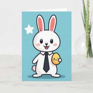 Tarjeta de Amigo Conejo Alegre
