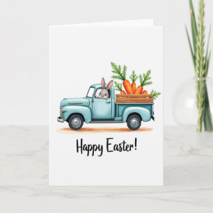 Tarjeta de amigo de camión de cosecha de primavera