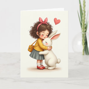 Tarjeta de amigo de dulce abrazo