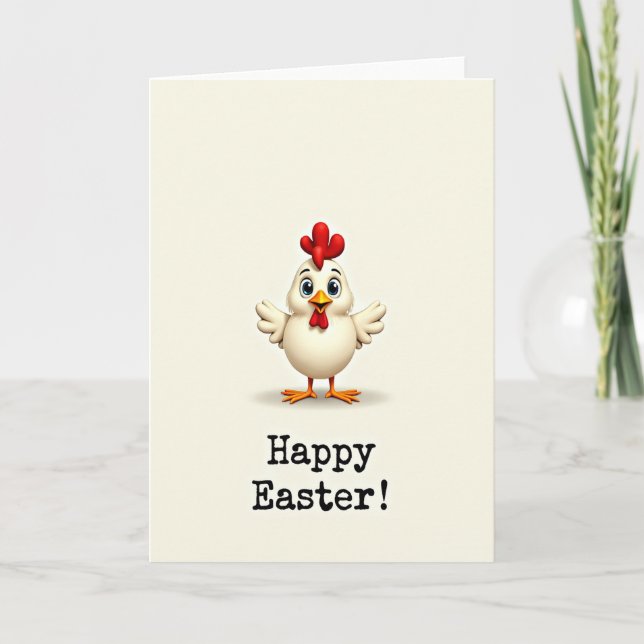 Tarjeta de amigo de pájaro de Pascua feliz (Anverso)