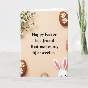 Tarjeta de amigo de Pascua más dulce