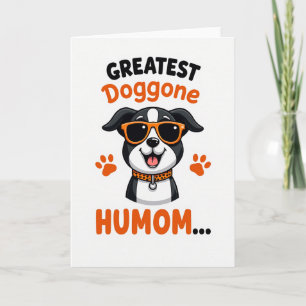 Tarjeta de amigo de perro genial manchado