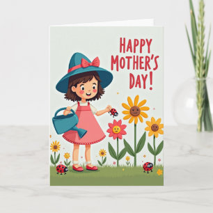 Tarjeta de amigo del jardín alegre