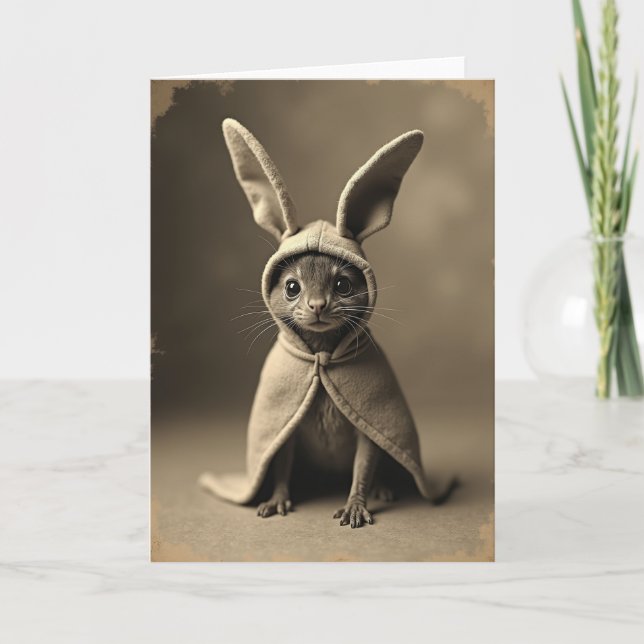 Tarjeta de Amigo Felino con Capucha (Anverso)