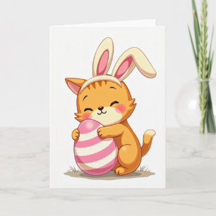 Tarjeta de amigo felino feliz