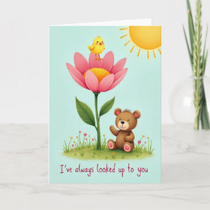 Tarjeta de amigo floral con estilo de pintura