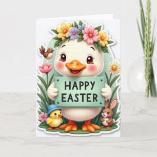 Tarjeta de amigo floral de primavera