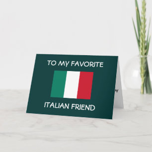 TARJETA DE AMIGO ITALIANO *******