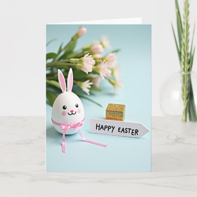 Tarjeta de amigo ovalado hola primavera (Anverso)