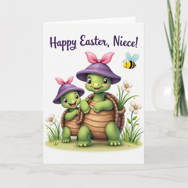 Tarjeta de amigo reptil feliz de primavera (Anverso)