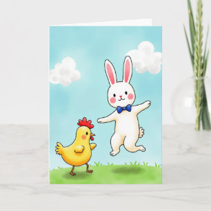 Tarjeta de amigos animales alegres