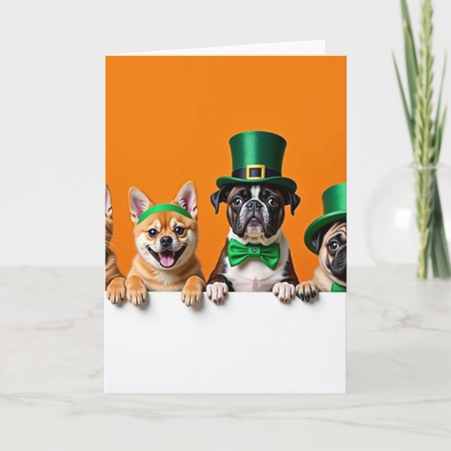 Tarjeta de Amigos Animales Naranja (Anverso)