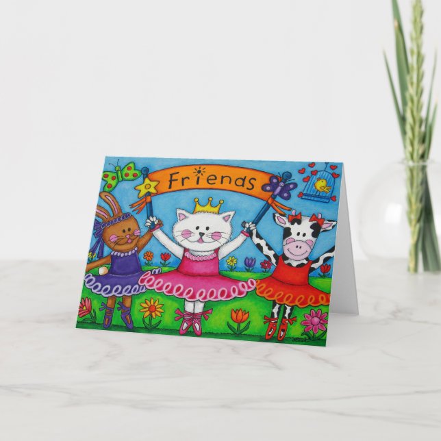 Tarjeta de amigos Ballerina (Anverso)