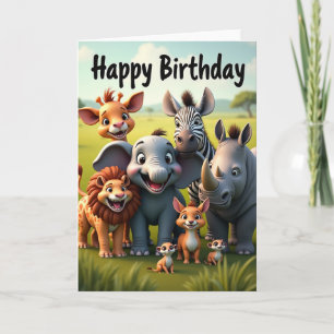Tarjeta de Amigos de la Jungla Alegre