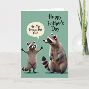 Tarjeta de Amigos del Bosque del Mejor Papá