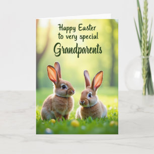 Tarjeta de Amigos Esponjosos de Primavera