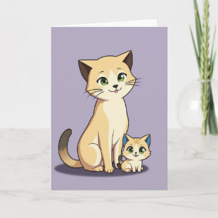 Tarjeta de Amigos Felinos Mate